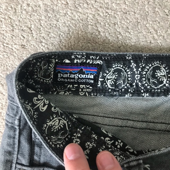 Patagonia women’s grey denim cargo pants skinny - Picture 4 of 9